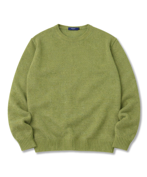 POLYGRAM（ポリグラム）の「コンフォートヘラシラウンドニット - 7COLOR（ニット/セーター・レディース・ブルー/ブラック/アイボリー/グリーン/キャメル/ネイビー/ラベンダー・FREE）」の12枚目の写真