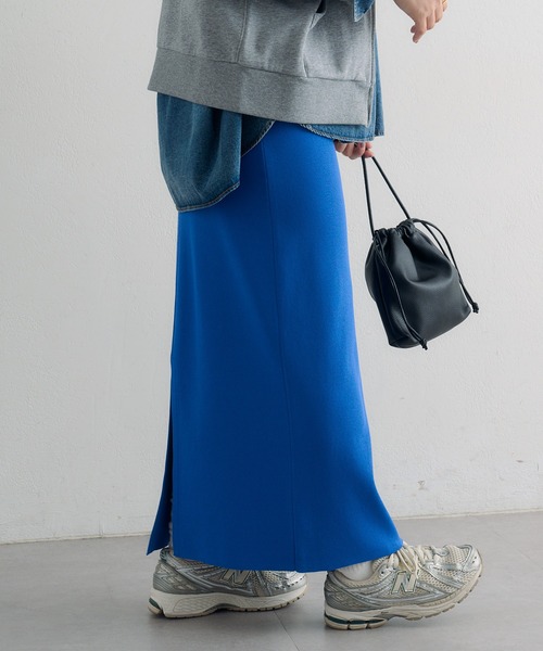 PUAL CE CIN（ピュアルセシン）の「【Du noir】ナロースカート（スカート・レディース・ブルー/ブラック/アイボリー/ピンク・SMALL/MEDIUM）」の18枚目の写真