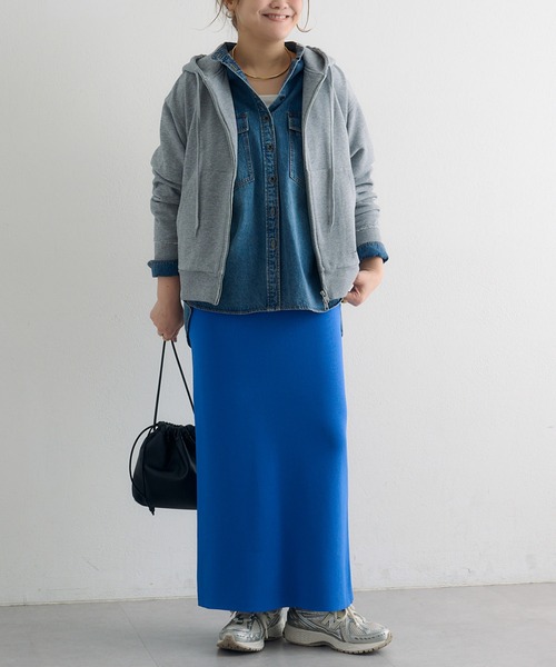 PUAL CE CIN（ピュアルセシン）の「【Du noir】ナロースカート（スカート・レディース・ブルー/ブラック/アイボリー/ピンク・SMALL/MEDIUM）」の20枚目の写真