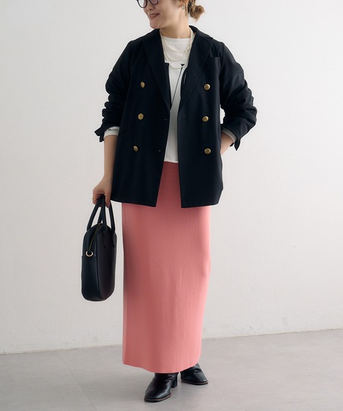 PUAL CE CIN（ピュアルセシン）の「【Du noir】ナロースカート（スカート・レディース・ブルー/ブラック/アイボリー/ピンク・SMALL/MEDIUM）」の14枚目の写真