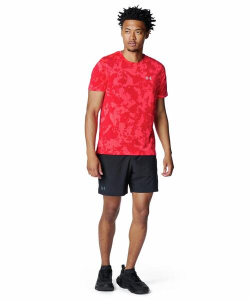 UNDER ARMOUR(アンダーアーマー)の「UAローンチ プリント ショートスリーブ Tシャツ(ランニング/メンズ)(Tシャツ/カットソー・メンズ・レッド系・XL/M/2XL/S/L)」の3枚目の写真
