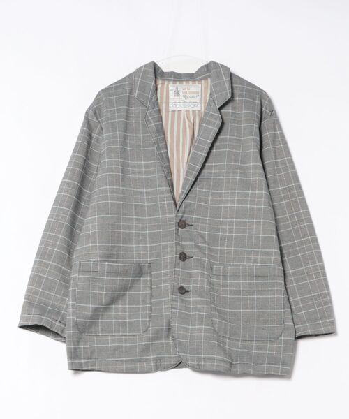 GO TO HOLLYWOOD(ゴートゥーハリウッド)の「Sparkle Glencheck Jacket(テーラードジャケット・レディース・グレー・L/M)」の2枚目の写真