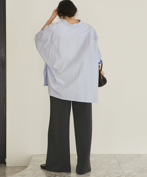 plage（プラージュ）の「Typewrter Poncho シャツ（シャツ/ブラウス・レディース・ホワイト/ピンク系その他・FREE）」の17枚目の写真