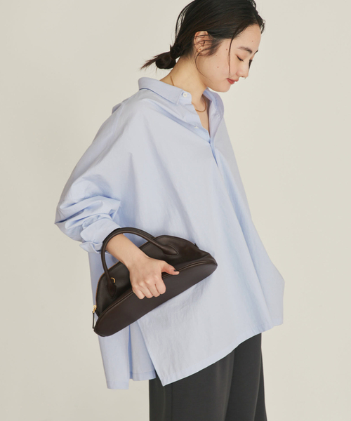 plage（プラージュ）の「Typewrter Poncho シャツ（シャツ/ブラウス・レディース・ホワイト/ピンク系その他・FREE）」の20枚目の写真