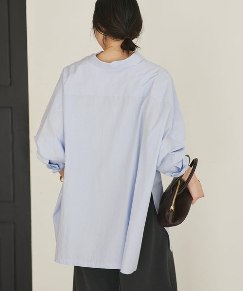 plage（プラージュ）の「Typewrter Poncho シャツ（シャツ/ブラウス・レディース・ホワイト/ピンク系その他・FREE）」の21枚目の写真