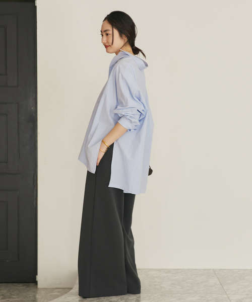 plage(プラージュ)の「Typewrter Poncho シャツ(シャツ/ブラウス・レディース・ホワイト/ピンク系その他・FREE)」の22枚目の写真