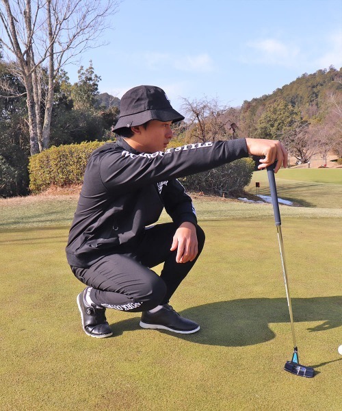 LUXE/R GOLF(ラグジュ ゴルフ)の「(RM)【LUXE/R GOLF】ナイロン ストレッチ コード刺繍 ジョガーパンツ(スウェットパンツ・メンズ・ベージュ系/ブラック/チャコールグレー・LARGE/X-LARGE/MEDIUM)」の11枚目の写真