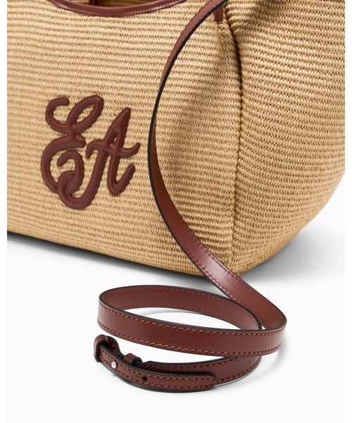 EMPORIO ARMANI（エンポリオアルマーニ）の「【エンポリオ アルマーニ】ミディアムショッパー ウーブンストロー EAロゴ（トートバッグ・レディース・ナチュラル・FREE）」の5枚目の写真