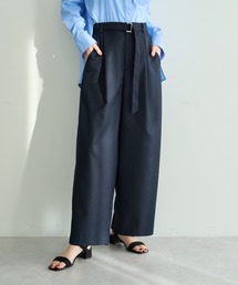 YECCA VECCA | ベルト付きカーヴィーパンツ(その他パンツ)