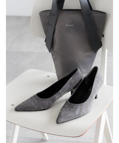 Te chichi(テチチ)の「ドットパンプス(パンプス・レディース・チャコールグレー/ブラック・38/37)」の2枚目の写真