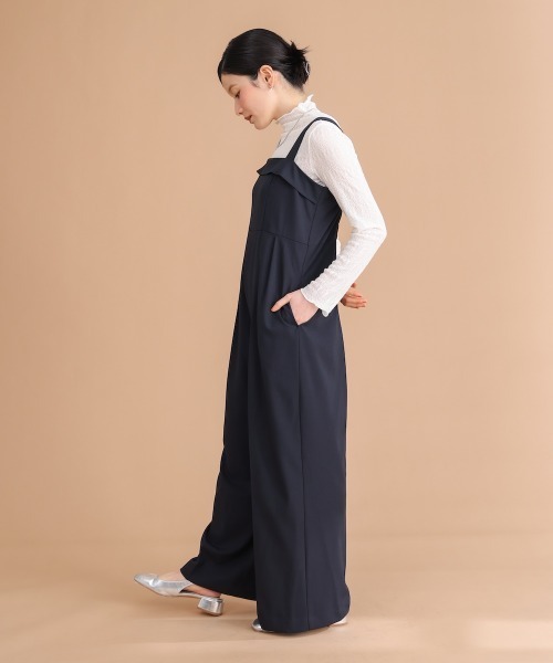 Bou Jeloud（ブージュルード）の「【はあちゅう*Bou Jeloud】ウエストタックサロペット（サロペット/オーバーオール・レディース・ネイビー/ベージュ・FREE）」の22枚目の写真