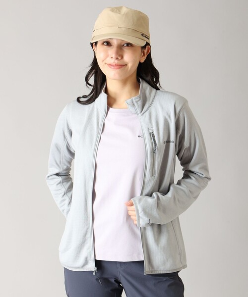 Columbia(コロンビア)の「Columbia/ウィメンズ エッセンシャルハイクグリッド フリース フルジップ/コロンビア(その他トップス・レディース・グレー/ブラック/ストーン・L/M/XL/S)」の9枚目の写真