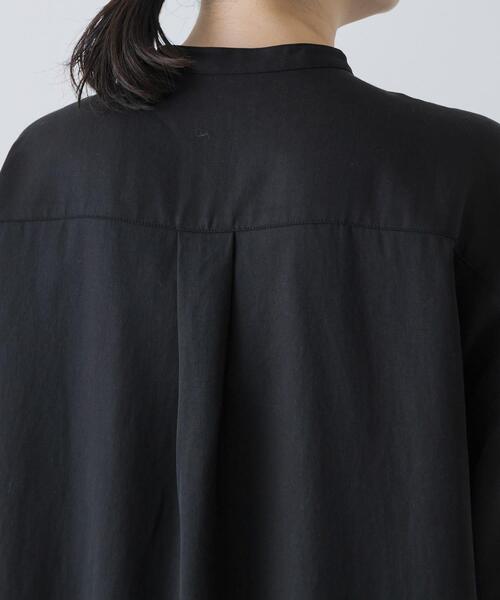 かぐれ（カグレ）の「レーヨンワイドシャツ（シャツ/ブラウス・レディース・ブラウン/ブラック・FREE）」の15枚目の写真