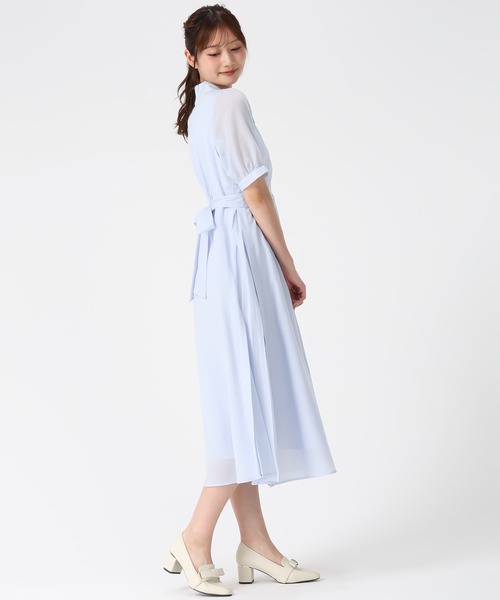 MISCH MASCH(ミッシュマッシュ)の「2026春夏新作 サイドプリーツテーラーワンピース(ワンピース・レディース・ブルー系/イエロー/ブルー・M/S)」の2枚目の写真