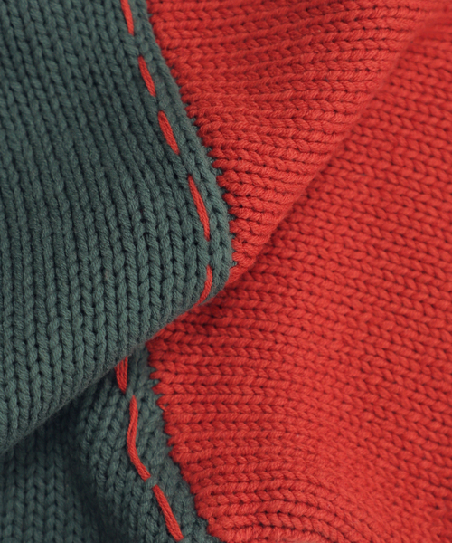 JOINT WORKS（ジョイントワークス）の「クラフトステッチ ニットスタジャン / Craft-stitched Stadium Knit Jacket（カーディガン/ボレロ・メンズ・グリーン/ネイビー・LARGE/MEDIUM）」の20枚目の写真