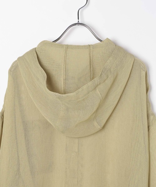 LEPSIM（レプシィム）の「メッシュフード長袖シャツ　639503（シャツ/ブラウス・レディース・ベージュ/ナチュラル/ブラック・FREE）」の10枚目の写真