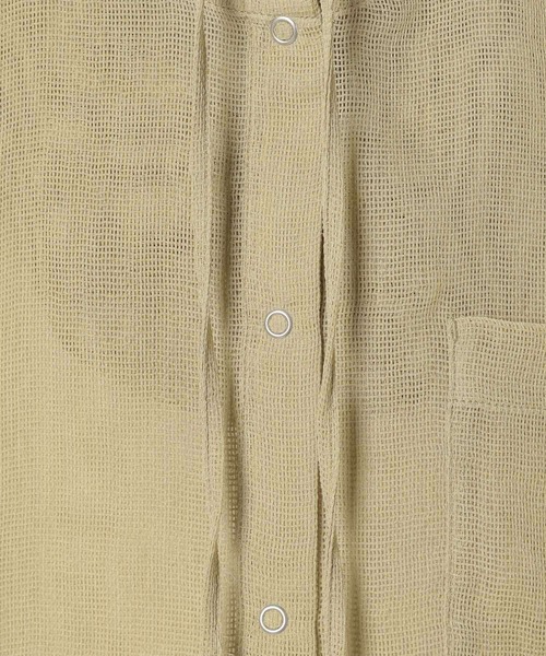 LEPSIM（レプシィム）の「メッシュフード長袖シャツ　639503（シャツ/ブラウス・レディース・ベージュ/ナチュラル/ブラック・FREE）」の13枚目の写真