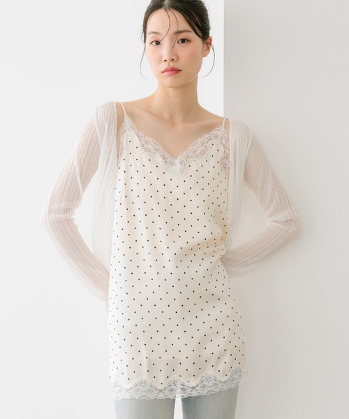 Heather（ヘザー）の「レーストリムサテンキャミワンピース　659591（ワンピース・レディース・ブラック系その他/アイボリー/ホワイト系その他・FREE）」の19枚目の写真