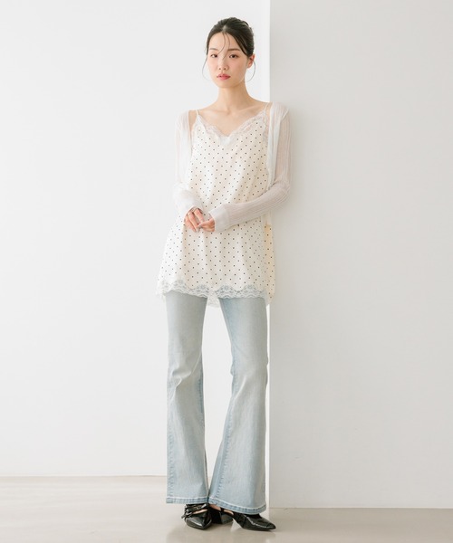 Heather（ヘザー）の「レーストリムサテンキャミワンピース　659591（ワンピース・レディース・ブラック系その他/アイボリー/ホワイト系その他・FREE）」の20枚目の写真