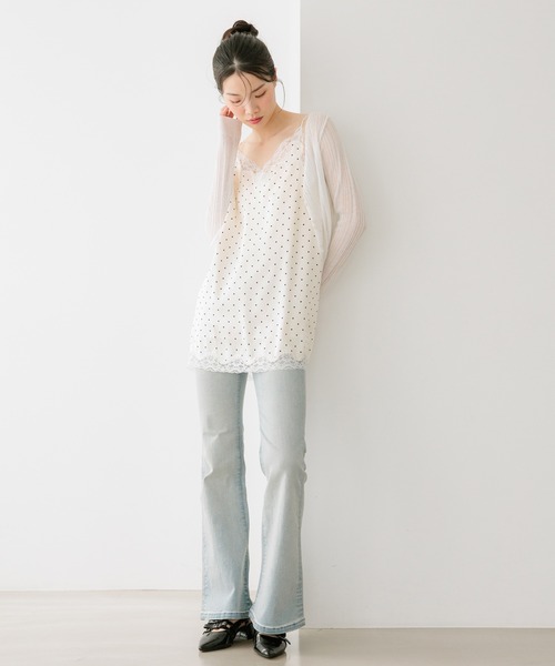 Heather（ヘザー）の「レーストリムサテンキャミワンピース　659591（ワンピース・レディース・ブラック系その他/アイボリー/ホワイト系その他・FREE）」の21枚目の写真