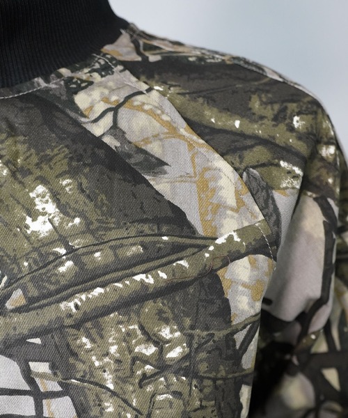 SPINNS（スピンズ）の「ヴィンテージライクリブショートブルゾン/ダブルジップ/リアルツリーカモ/ユニセックス（ブルゾン・メンズ・ウッドランド/リアルツリーカモ/ブラウン/ブラック・ONESIZE）」の21枚目の写真