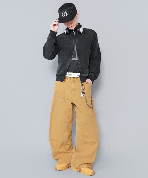 SPINNS（スピンズ）の「ヴィンテージライクリブショートブルゾン/ダブルジップ/リアルツリーカモ/ユニセックス（ブルゾン・メンズ・ウッドランド/リアルツリーカモ/ブラウン/ブラック・ONESIZE）」の5枚目の写真