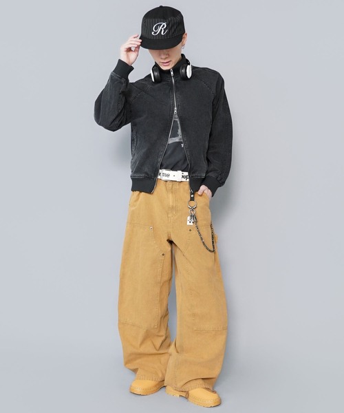 SPINNS（スピンズ）の「ヴィンテージライクリブショートブルゾン/ダブルジップ/リアルツリーカモ/ユニセックス（ブルゾン・メンズ・ウッドランド/リアルツリーカモ/ブラウン/ブラック・ONESIZE）」の6枚目の写真