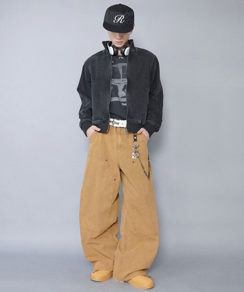 SPINNS（スピンズ）の「ヴィンテージライクリブショートブルゾン/ダブルジップ/リアルツリーカモ/ユニセックス（ブルゾン・メンズ・ウッドランド/リアルツリーカモ/ブラウン/ブラック・ONESIZE）」の7枚目の写真