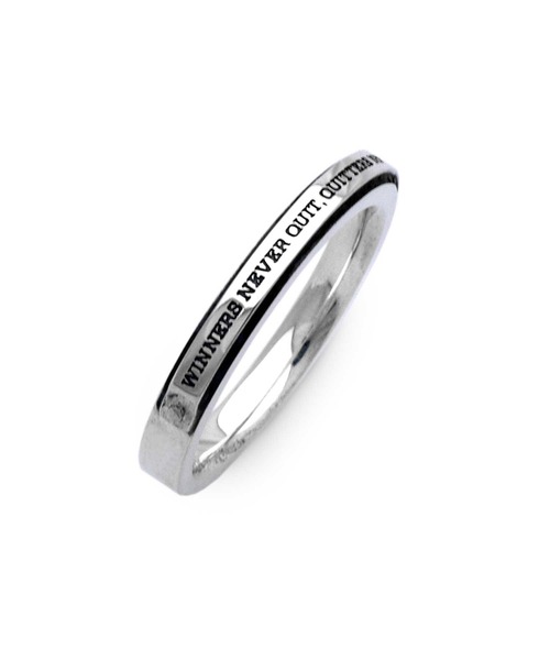 Dr MONROE（ドクターモンロー）の「SV925 メッセージナローリング（リング・メンズ・シルバー・17号）」の3枚目の写真