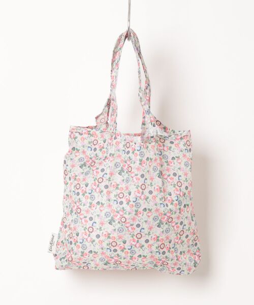 Cath Kidston（キャスキッドソン）の「ミニ フォルダウェイ ショッパー Pearly Queen Ditsy（エコバッグ/サブバッグ・レディース・イエロー・FREE）」の4枚目の写真