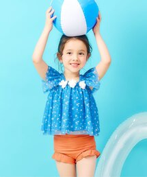 apres les cours | 【UVカット】デイジー・ハートチュールセパレート水着_ジュニア対応(水着)