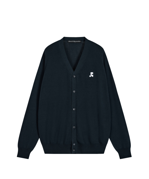 LOOSE FIT KNIT CARDIGAN - NAVY