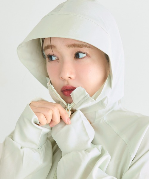 coca(coca)(コカ)の「UVカットドルマンパーカー(パーカー・レディース・ライトグリーン/ブラック/グレイッシュベージュ/アイボリー・L/M/S)」の18枚目の写真