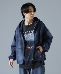 DANKE SCHON(�_���P�V�F�[��)��DankeSchon/�_���P�V�F�[��/STUDS SWEAT ZIP HOODIE(�p�[�J�[)
