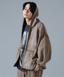 DANKE SCHON(�_���P�V�F�[��)��DankeSchon/�_���P�V�F�[��/STUDS SWEAT ZIP HOODIE(�p�[�J�[)