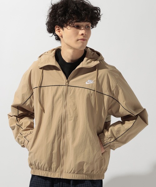 Nike フード付きジャケット Mサイズ ベージュ/ホワイト ROOKIE KIDS｜キッズ(105-120cm) アウター NIKE(ナイキ) NKN SYSTEM