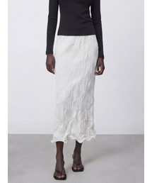 ACUD | Satin Wrinkle Skirt _Ivory(スカート)