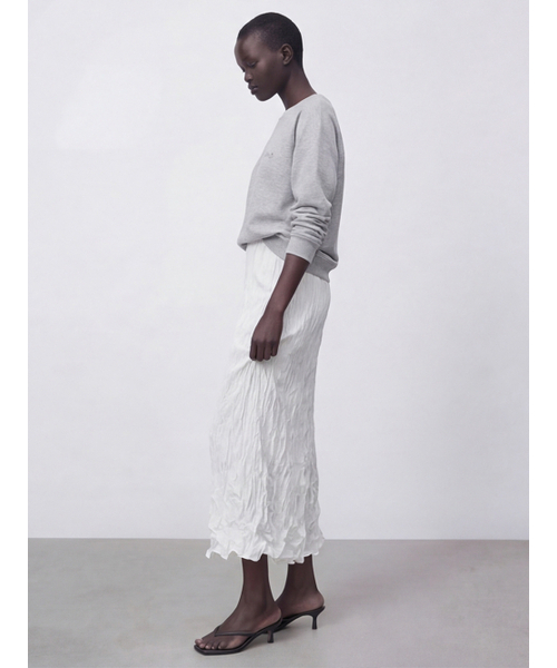 ACUD（アクド）の「Satin Wrinkle Skirt _Ivory（スカート・レディース・アイボリー・FREE）」の2枚目の写真