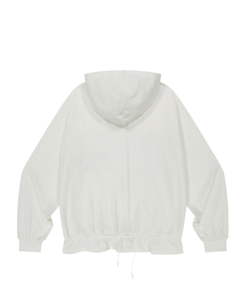 ILLIGO(イリゴ)の「クロシェラビットフードジップアップホワイト(パーカー・レディース・その他・OS)」の5枚目の写真