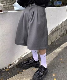 B.R.U（ブル）の「ダブルタックハーフパンツ（スラックス）」