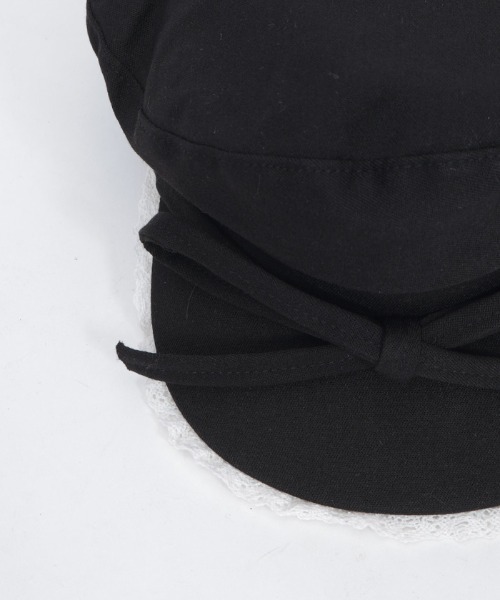 axes femme POETIQUE（アクシーズファムポエティック）の「レースフリルキャスケット（ハット・レディース・ブラック/グレー・FREE）」の17枚目の写真