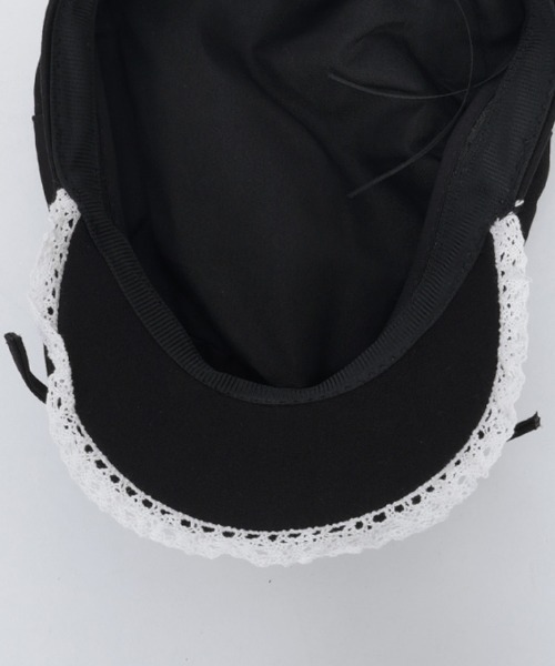 axes femme POETIQUE（アクシーズファムポエティック）の「レースフリルキャスケット（ハット・レディース・ブラック/グレー・FREE）」の18枚目の写真