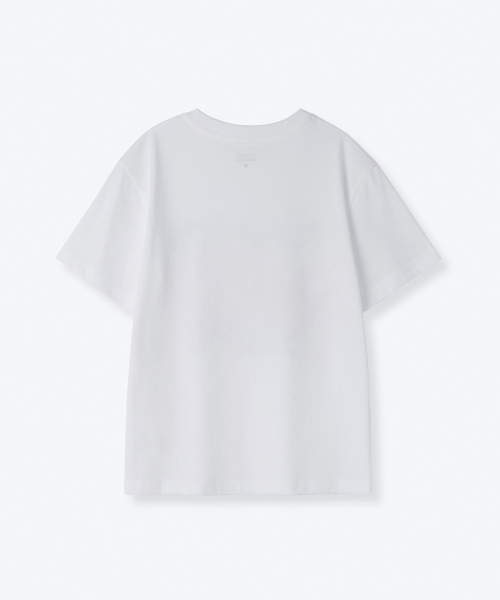 MUSINSA STANDARD KIDS（ムシンサスタンダードキッズ）の「グッドデイリラックスドTシャツ[ホワイト]（Tシャツ/カットソー・レディース・その他・100/110/120/130/140/150/160）」の3枚目の写真