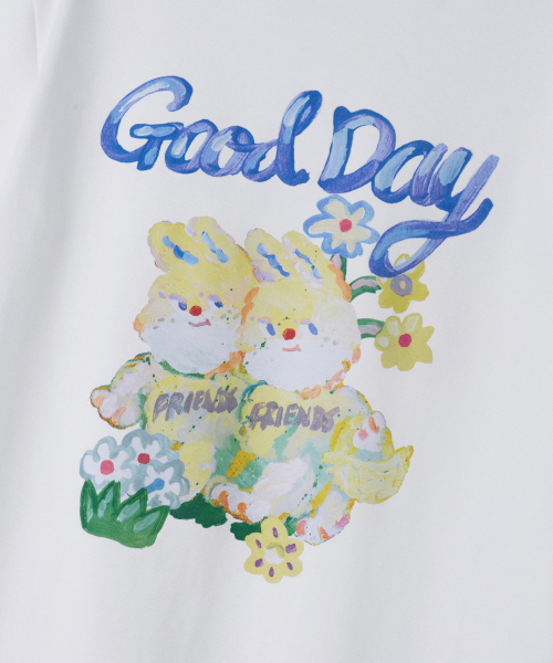 MUSINSA STANDARD KIDS（ムシンサスタンダードキッズ）の「グッドデイリラックスドTシャツ[ホワイト]（Tシャツ/カットソー・レディース・その他・100/110/120/130/140/150/160）」の6枚目の写真