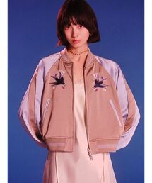 LILY BROWN（リリーブラウン）の「【LILY BROWN×KEITA MARUYAMA】yozakuraスカジャン(サテンリバーシブル)（ブルゾン）」