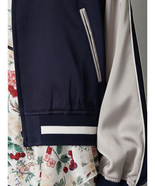 LILY BROWN（リリーブラウン）の「【LILY BROWN×KEITA MARUYAMA】yozakuraスカジャン(サテンリバーシブル)（ブルゾン・レディース・ネイビー/ピンク/カーキ・F）」の16枚目の写真