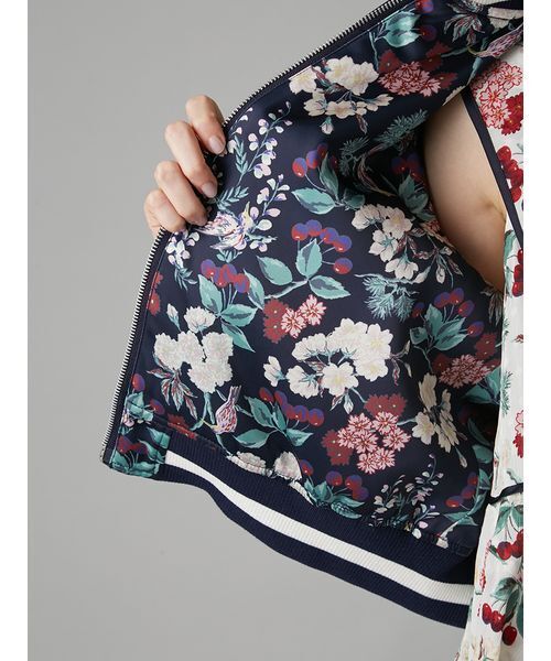 LILY BROWN（リリーブラウン）の「【LILY BROWN×KEITA MARUYAMA】yozakuraスカジャン(サテンリバーシブル)（ブルゾン・レディース・ネイビー/ピンク/カーキ・F）」の17枚目の写真