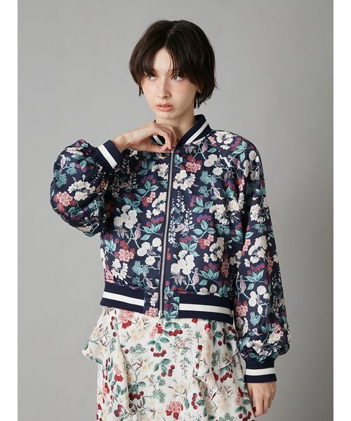 LILY BROWN（リリーブラウン）の「【LILY BROWN×KEITA MARUYAMA】yozakuraスカジャン(サテンリバーシブル)（ブルゾン・レディース・ネイビー/ピンク/カーキ・F）」の18枚目の写真