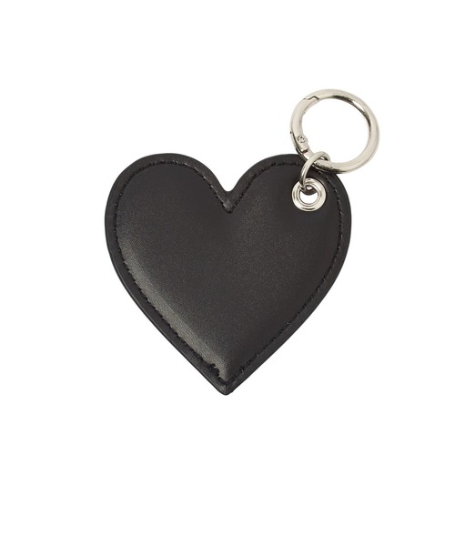 X-girl(エックスガール)の「FAUX LEATHER HEART KEYRING(キーホルダー・レディース・ブラック/ベージュ・ONE SIZE)」の7枚目の写真