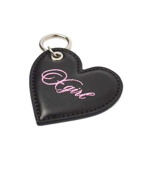 X-girl(エックスガール)の「FAUX LEATHER HEART KEYRING(キーホルダー・レディース・ブラック/ベージュ・ONE SIZE)」の8枚目の写真